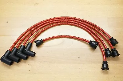 Massey Ferguson TO-30 TO-35 Red Cloth Copper Core Spark Plug Wire MF Tractor • $45