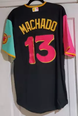 Manny Machado #13 San Diego Padres City Connect L Stitched Baseball Jersey • $90