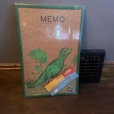 Vintage Dinosaur MEMO Board For Boys Room 16”x24” New Sealed NOS • $59.99