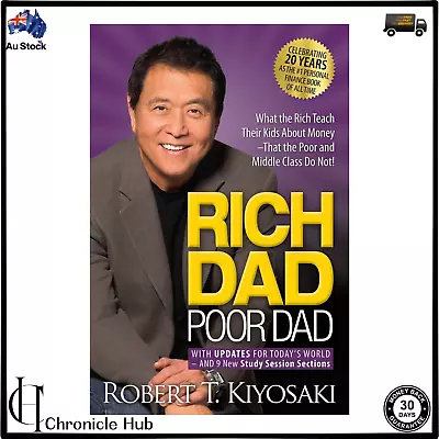 Rich Dad Poor Dad By Robert T Kiyoski(Free Express Shipping) BRANDNEW PAPERBACK • $22.99