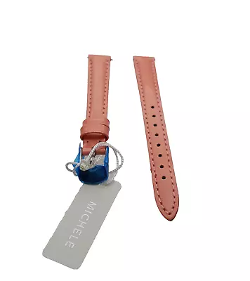 Genuine Michele 12mm Metalic Pink Patent Leather  Watch Band Strap New • $24.77