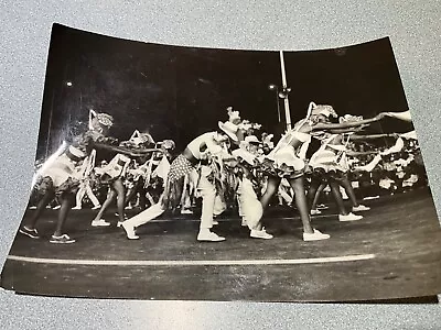 1956 ORIGINAL PHOTO Large 9.5x7 HABANA CARNIVAL Comparsa STREET DANCERS • $9.99