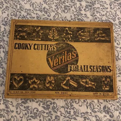VINTAGE Set Of 7 Veritas COOKY  CUTTERS For All Seasons In Orignial Box No. 3221 • $12
