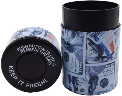 $9.99 • Buy Vacuum Sealed Herb Stash Jar Container Airtight Smell Proof Plastic Storage $