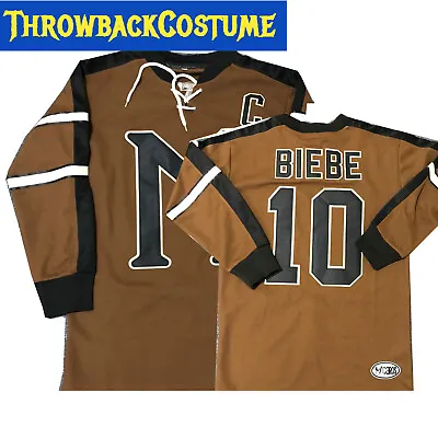 John Biebe #10 Mystery Alaska Movie Hockey Jersey Russell Crowe S - 3XL Stitched • $45.99