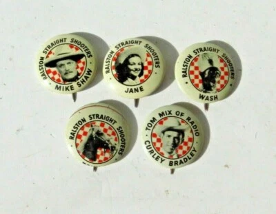 $129.99 • Buy 1946 Ralston Straight Shooters - 1  Pinback - Radio Premium Tom Mix Decoder Set