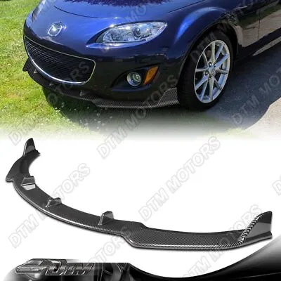 For 09-13 Mazda Miata MX-5 GV-Style Carbon Sty Front Bumper Splitter Spoiler Lip • $78.99