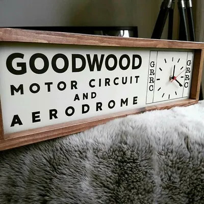 £60 • Buy Vintage Style Goodwood Revival - Goodwood Festival Of Speed - Motorsport Clock