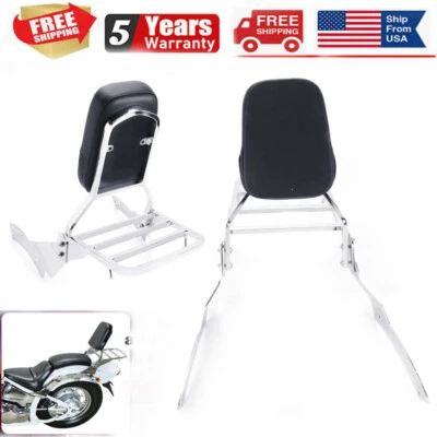 $85.99 • Buy Motorcycle Backrest Sissy Bar For Yamaha V Star 650 Classic XVS650A 1998-2014