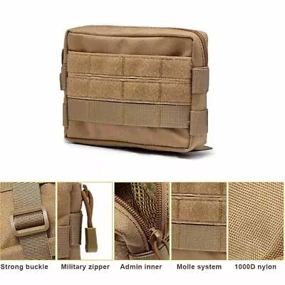 Tactical Admin Pouch Compact EDC Pouch Military Carry Belt Hanging Waist Bag-1Pc • $4.99