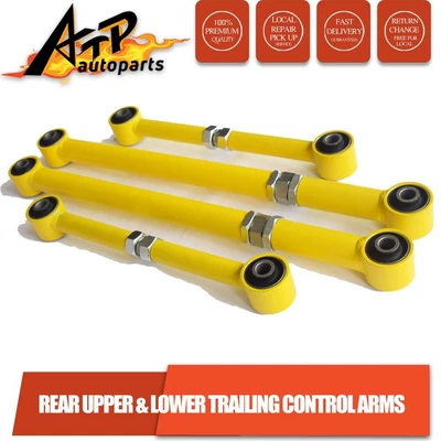 $316 • Buy Set Of 4 Adjustable Rear Upper Lower Trailing Arms For Landcruiser 80 105 Series