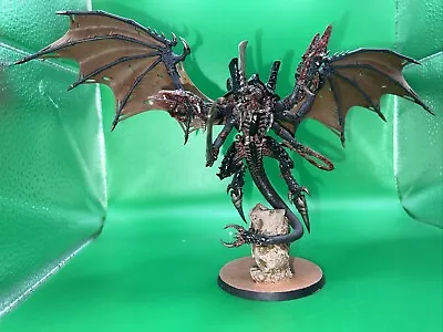 £59.99 • Buy Warhammer Tyranid Winged Hive Tyrant Painted Tabletop Ready Based 