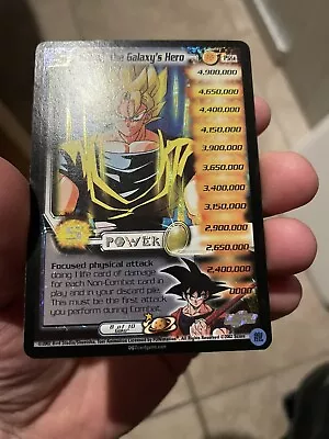 Dragonball Z Dbz Ccg Goku The Galaxy’s Hero Ultra Rare Limited Nm+ • $1500