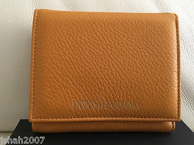 D&G Dolce & Gabbana Yelllow Tan Ladies Purse Wallet BRAND NEW WITH TAGS RRP £250 • £149