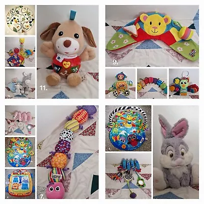 Baby Toys Bundle - Mix & Match - Playmat Lamaze Disney Sensory Toys Pram Spiral • £3.50