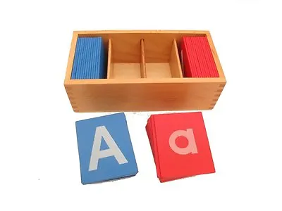 NEW Montessori Language Material- Little Red And Blue Sandpaper Letters In Print • $34.99
