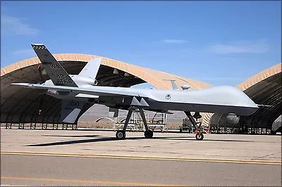 Poster Many Sizes; First Mq-9 Reaper Uav Drone At Creech Afb 2007 • $63.53