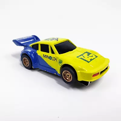 Vintage Marchon HO Slot Car Porsche Turbo Yellow Blue Minolta Tag Goodyear BP • $36.27