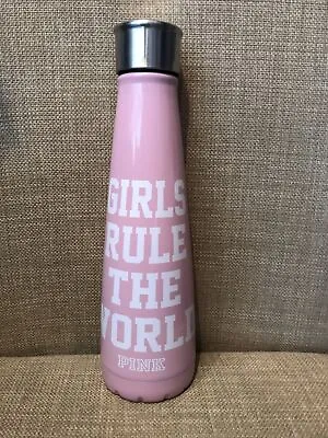 Victoria’s Secret PINK Metal Water Bottle Girls Rule The World Sip By S’well • $18.95