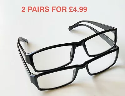£4.99 • Buy Reading Glasses 2 Packs Mens Womens +1.0 1.5 2.0 2.5 3.0 3.5 4.0