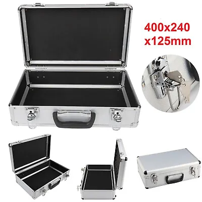 Large Hard Aluminium Flight Case Lockable Tool Camera Gun Storage Carry Box New • £21.49