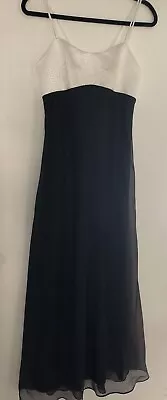 Vintage Purple Patch Formal Dress Size 10 Black White Gold • $24.50