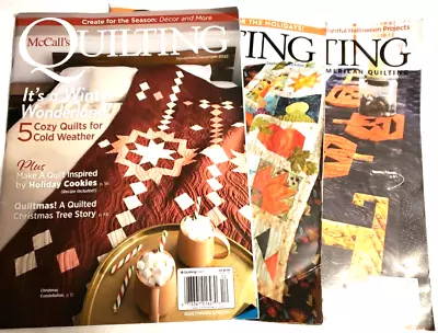 Mccall's Quilting Magazines September/october 2020 2021 November/december 2022 • $21