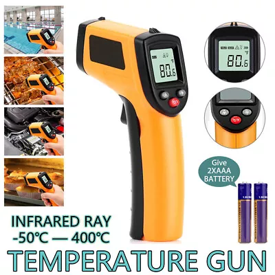 Digital Temperature Gun Laser Infrared Thermometer Non-contact LCD IR Temp Meter • $17.99