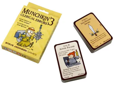 Munchkin 3: Clerical Errors Card Game Expansion Steve Jackson Games SJG 1416 • $20.79