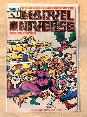 Official Handbook Of The Marvel Universe Deluxe Edition #1  Dec 1985 • £8.50