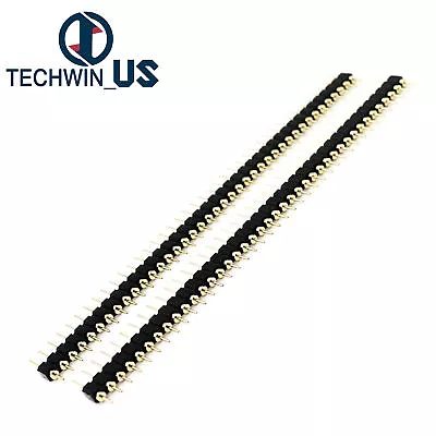 10PCS 40 Pin 2.54mm Single Row  Round Male Pin Header Machined J8 L3US • $3.41