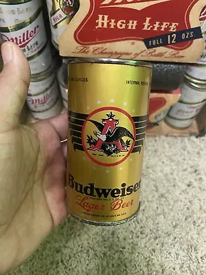 Budweiser Beer Flat Top Beer Can Anhueser Busch Beer St. Louis  Mo OI Irtp NICE • $335