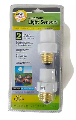 LIGHT SENSORS Ideas In Motion Automatic Indoors/Outdoors Dusk To Dawn 2 Pack • $11.50