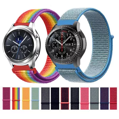 Hook And Loop Nylon Watch Band For Samsung Galaxy Watch Gear S3 Frontier Classic • $15.99