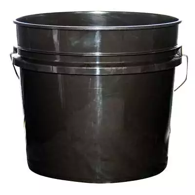 10 Pack Argee Pail Bucket Tub Container Garden Heavy Duty Plastic Black 3.5 Gal • $49.48