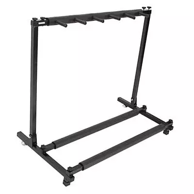 High-quality Triple Folding Multiple Guitar Holder Rack Stand Black • $31