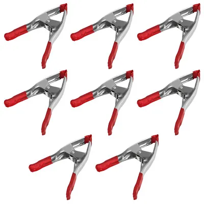 Set Of 8 - 9-Inch Metal Spring Clamp With Red Tip • $29.99