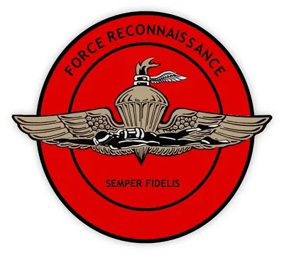 US Marine Corps Force Reconnaissance Insignia Sticker Decal 5  X 4  • $3