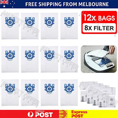 12x Vacuum Cleaner Bags For Miele 3D GN COMPLETE C2 C3 S2 S5 S8 S5211 Models AU • $20.93