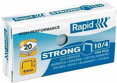 £5.99 • Buy 4x Rapid No. 10 Small Staples, For Stapling Up To 10 Sheets, Use Mini Staplers