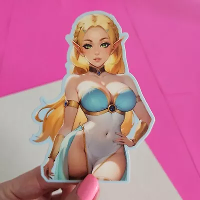 Princess Zelda Sticker Premium Vinyl Die-Cut. Ships Fast & Safe. • $7