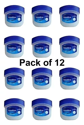 12 Pack Mini Vaseline Petroleum Jelly Lip Balm Travel Size 5.5g. EXP DATE 9/2024 • $12.55