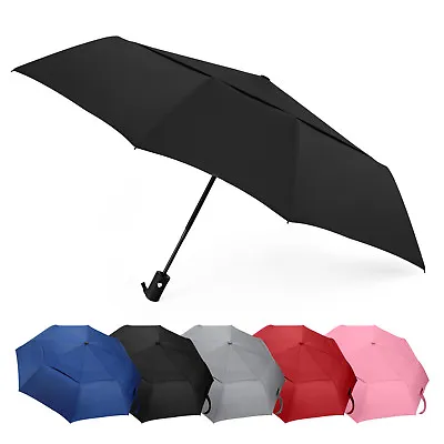 AOACreations Compact Travel Folding Windproof Automatic Umbrella • $14.99