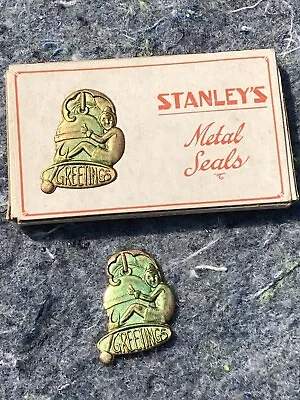 1926 NOS Stanley Metal Seals Christmas *RARE* • $29.99