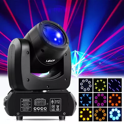 120W 8Prism Moving Head Stage Light RGBW Beam Gobo DMX Bar DJ Party LED Lights • $109.99