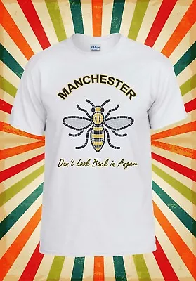 Manchester Don`t Look Back In Anger Men Women Vest Tank Top Unisex T Shirt 2102 • £9.95