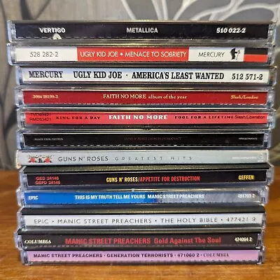 Rock CD Bundle X12 Guns N Roses Manic Street Preachers Metallica Faith No More • $32.35