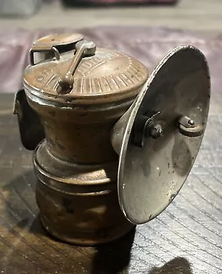 Antique Brass Auto-Lite Universal Lamp Co Coal Miners Carbide Vintage Used • $21.50