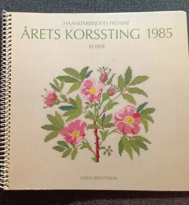 Haandarbejdets Fremme. Vintage Calendar 1985. Roses. Gerda Bengtsson • $51.91