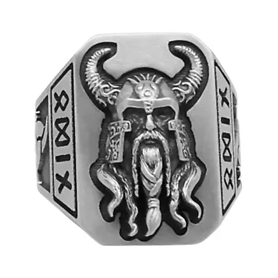 Custom Made Men's Viking Odin Ring Sterling Silver 925 Norse God Handcrafted • $110